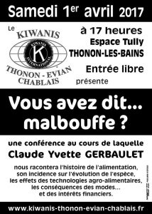 Affiche Thonon E C 1er avril