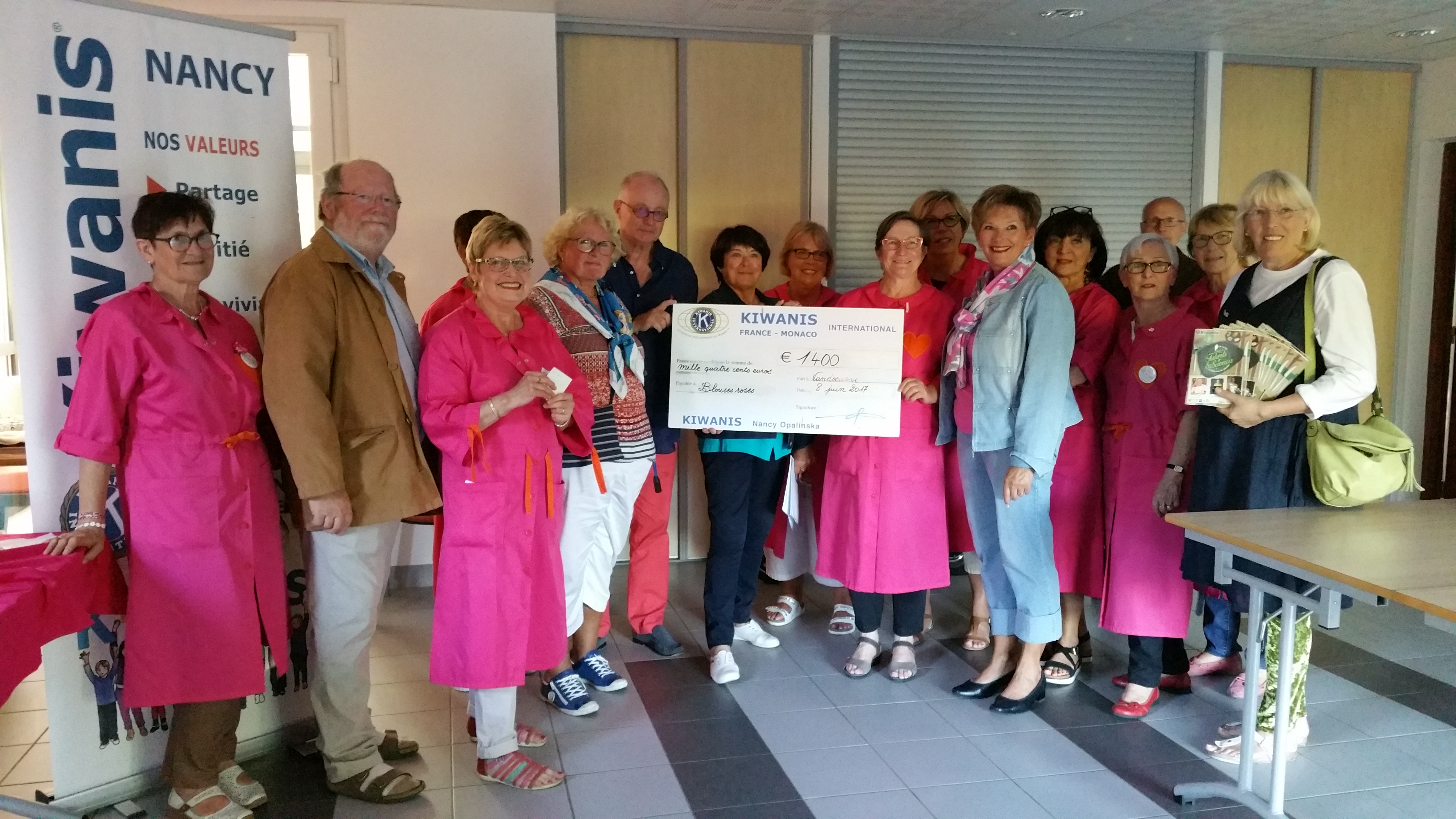 Les clubs de Nancy aident « Les Blouses Roses »