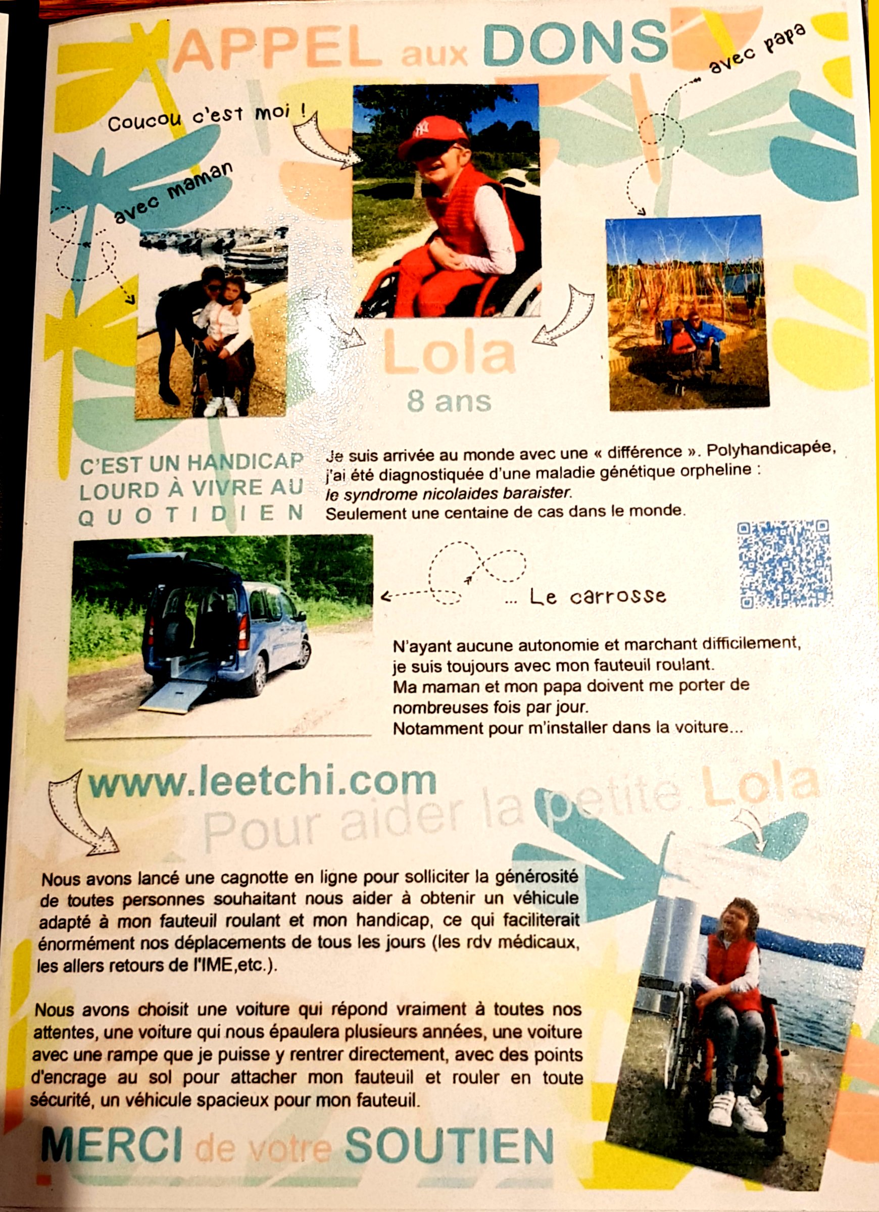 Un chèque pour Lola
