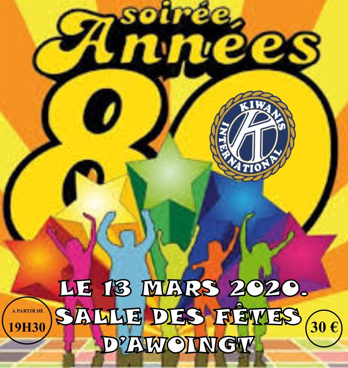 Soirée Années 80 - Kiwanis