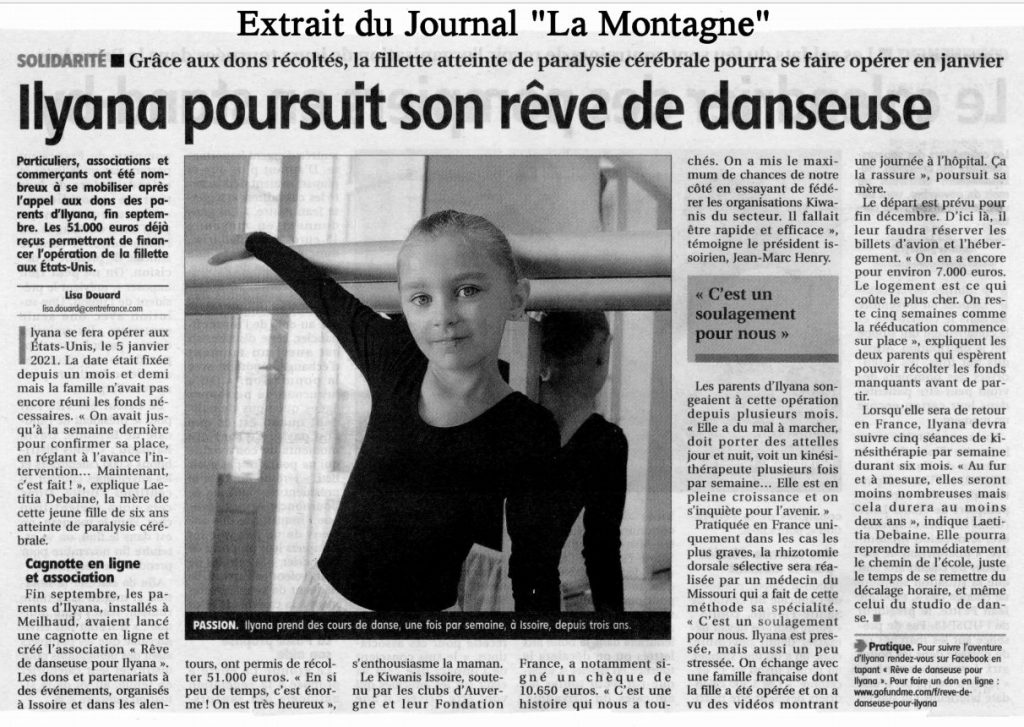 rêves de danseuse pour Ilyana