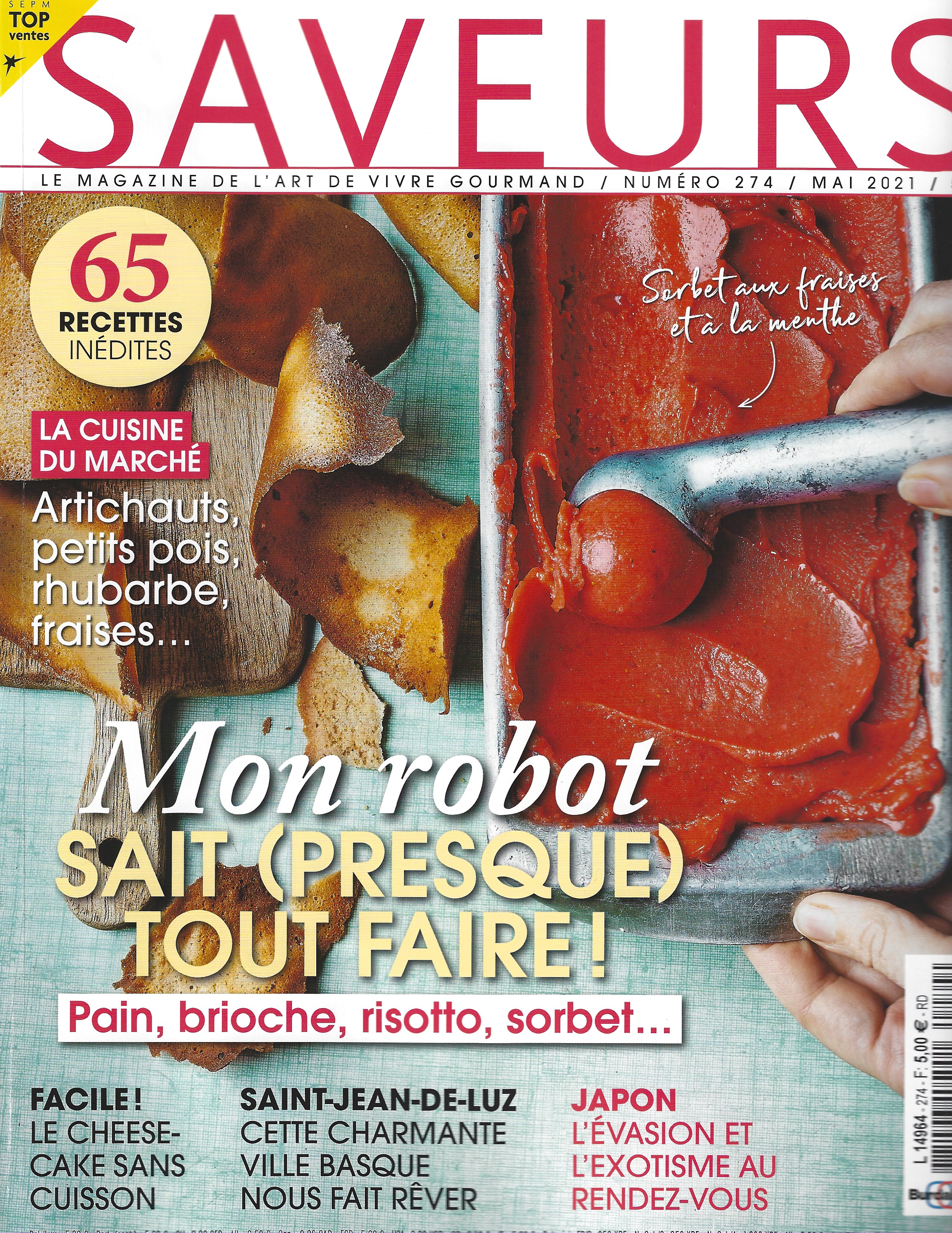 Le Magazine « SAVEURS » consacre 3 pages à la BD du Kiwanis pour mieux manger