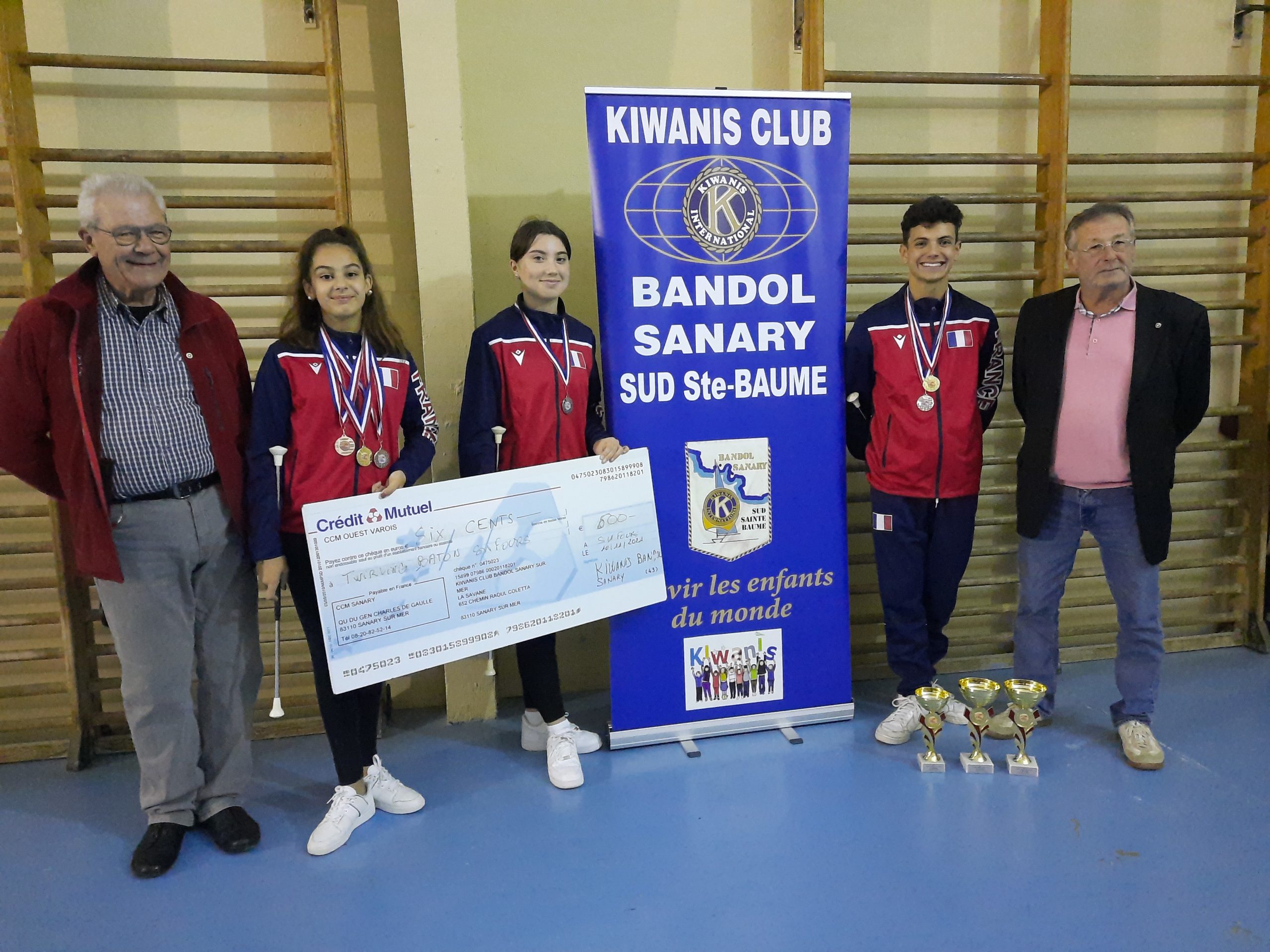 Le Kiwanis BSSSB récompense des champions d&rsquo;Europe de twirling