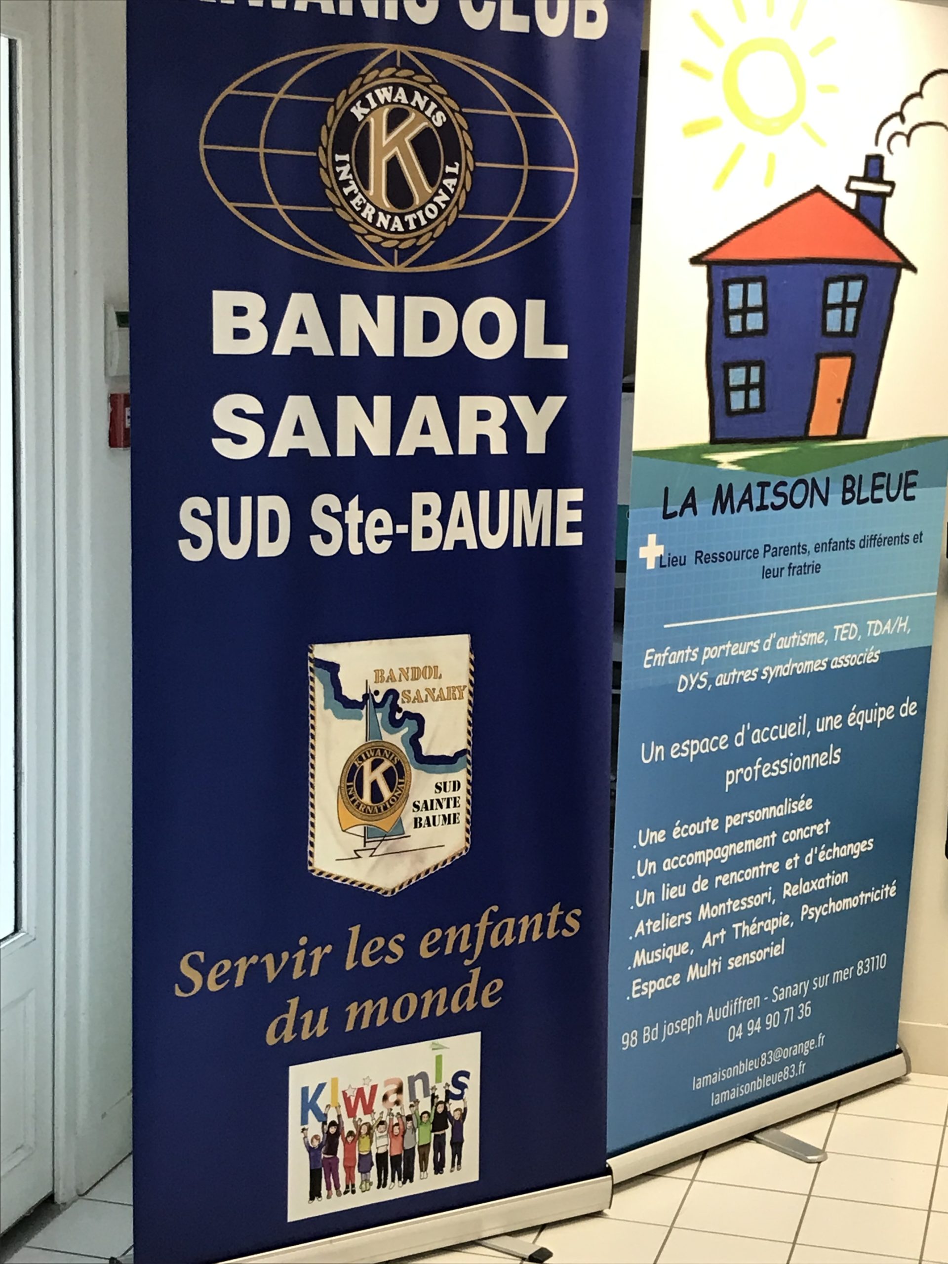 Le Kiwanis Bandol Sanary Sud Sainte Baume aide La Maison Bleue de Sanary