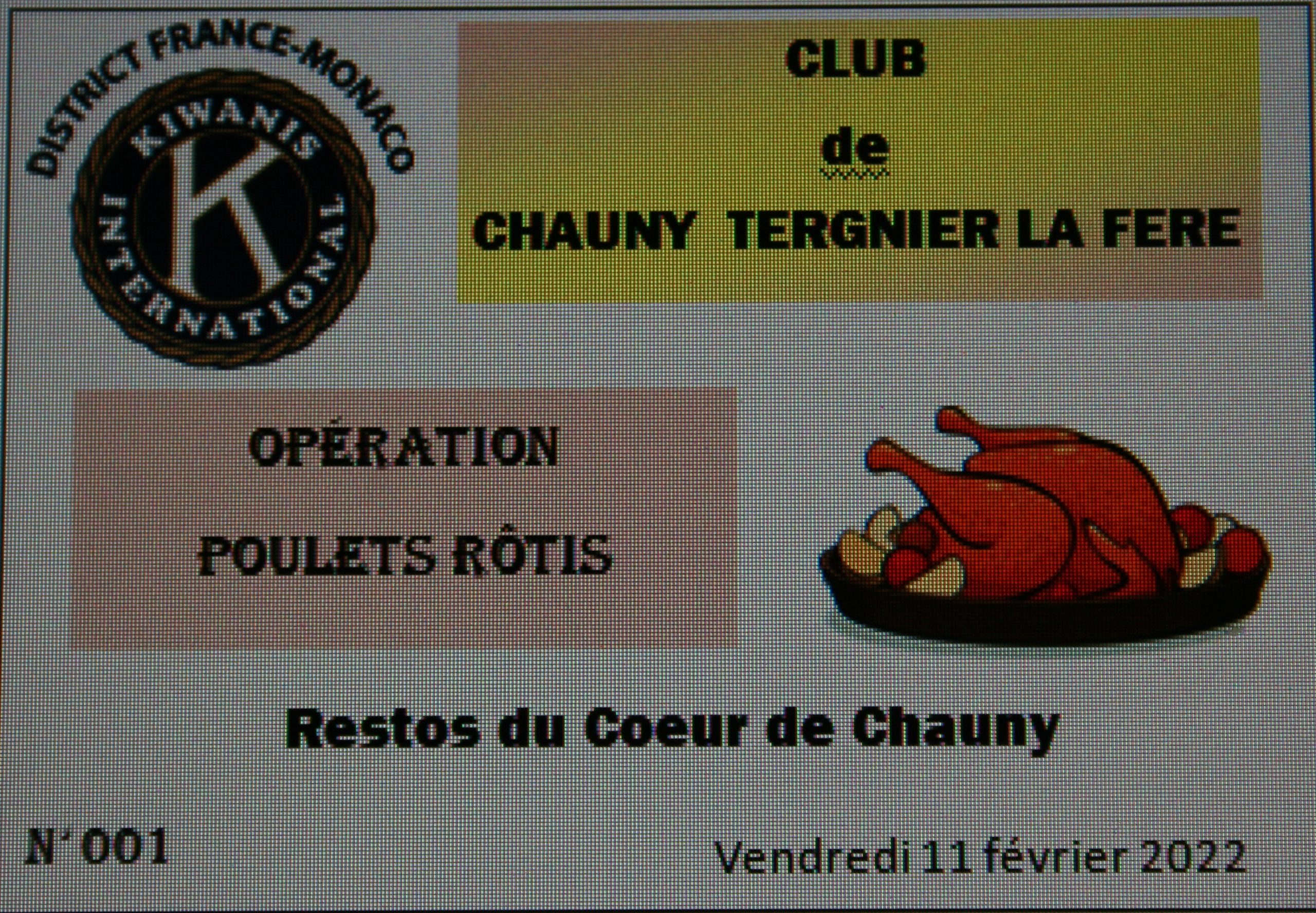Des poulets chauds pour les Restos du cœur