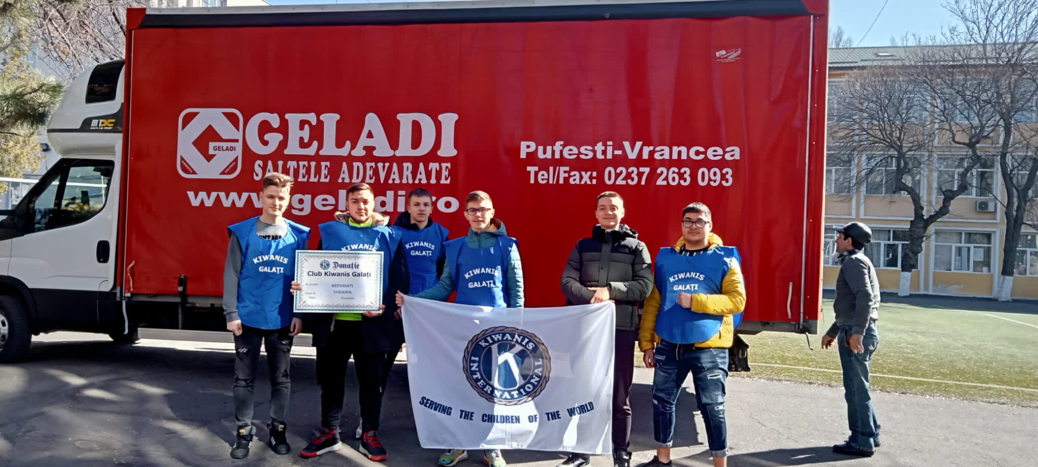 mobilisation des élèves du lycée de Ck Galati en Roumanie