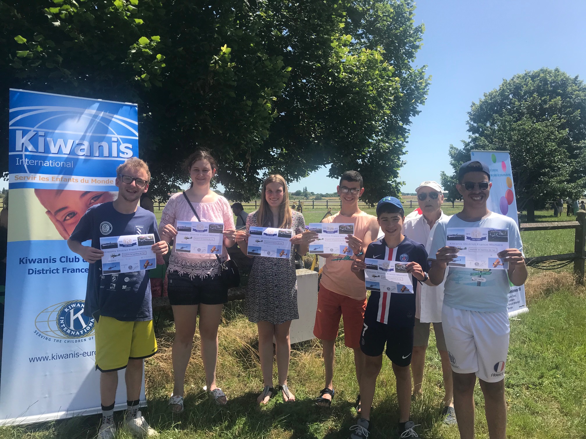 Baptêmes de l&rsquo;air du Kiwanis club Bourges