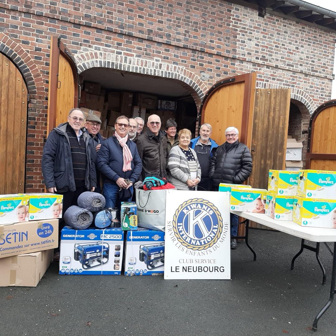 Opération « Aides en faveur des Ukrainiens » par le Club de Le Neubourg