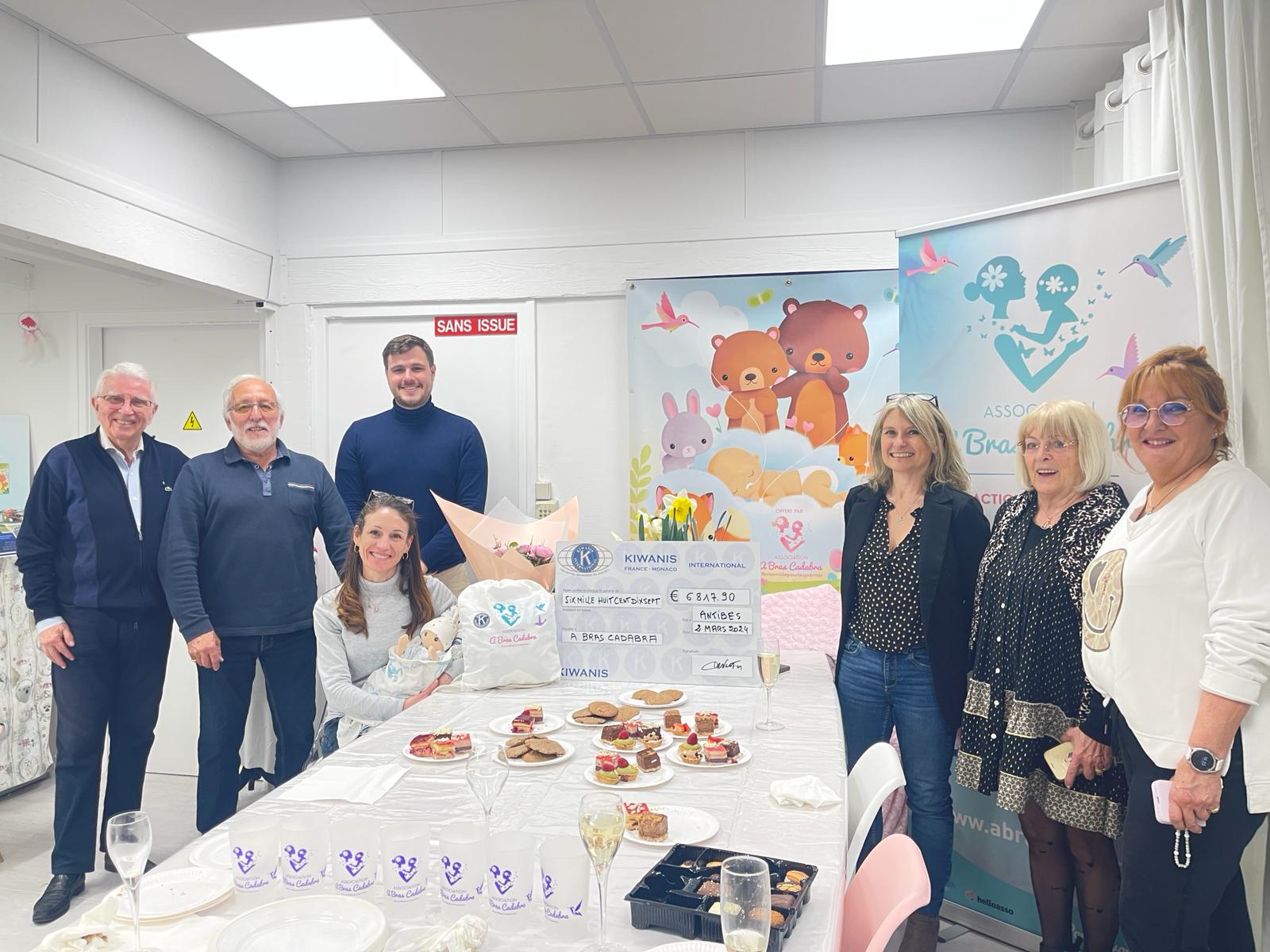 L&rsquo;association A BRAS CADABRA au service des Bébés prématurés devient une action sociale nationale du Kiwanis France Monaco
