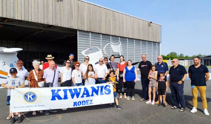 Baptêmes de l&rsquo;air 2024 et une journée festive avec le club Kiwanis Rodez