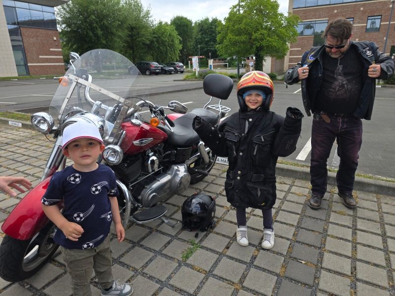 Un baptême moto pour les enfants par le club Mouveaux Dames d&rsquo;Havré