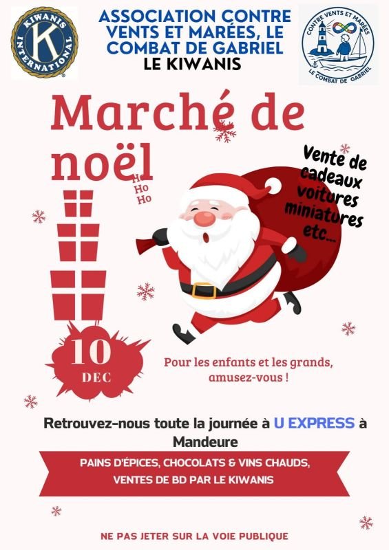 stand super u Mandeure avec l&rsquo;association » Gabriel contre vents et marées »